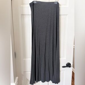 Elegant Gray Maxi Skirt